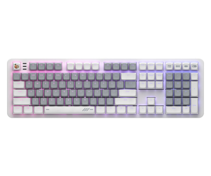 Klawiatura bezprzewodowa Dark Project ALU104A Onionite V2 Wireless  (White)